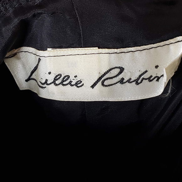 Lillie Rubin vintage sequin strapless dress w/ bow - Picture 4 of 4